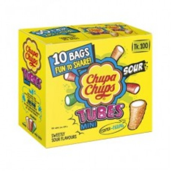 Chupa Chups Tubes Mini Box 10 Pcs..