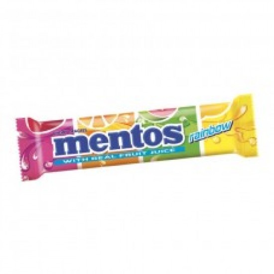 Mentos Rainbow Candy Roll 21.6 GM.