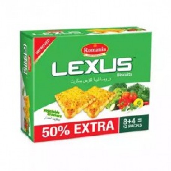 Romania Lexus Vegetable Crackers Biscuits 240 GM.